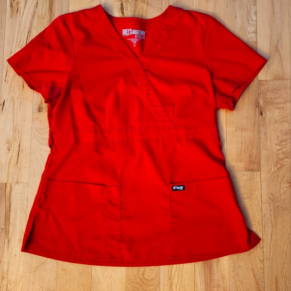 Grey's Anatomy Women's Mock Wrap Scrub top